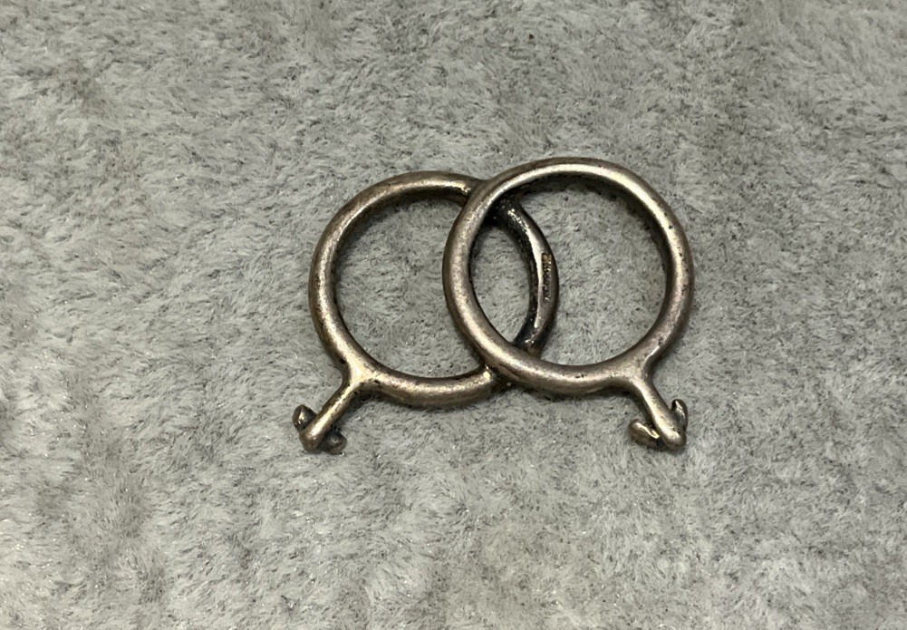 Vintage Sterling Silver Interlocking Male & Female Symbol Charm Pendant