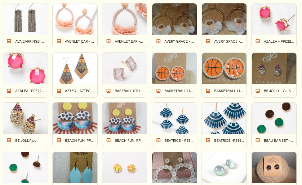 PLUNDER EARRINGS (new) CHOOSE YOUR FAVORITE PAIR