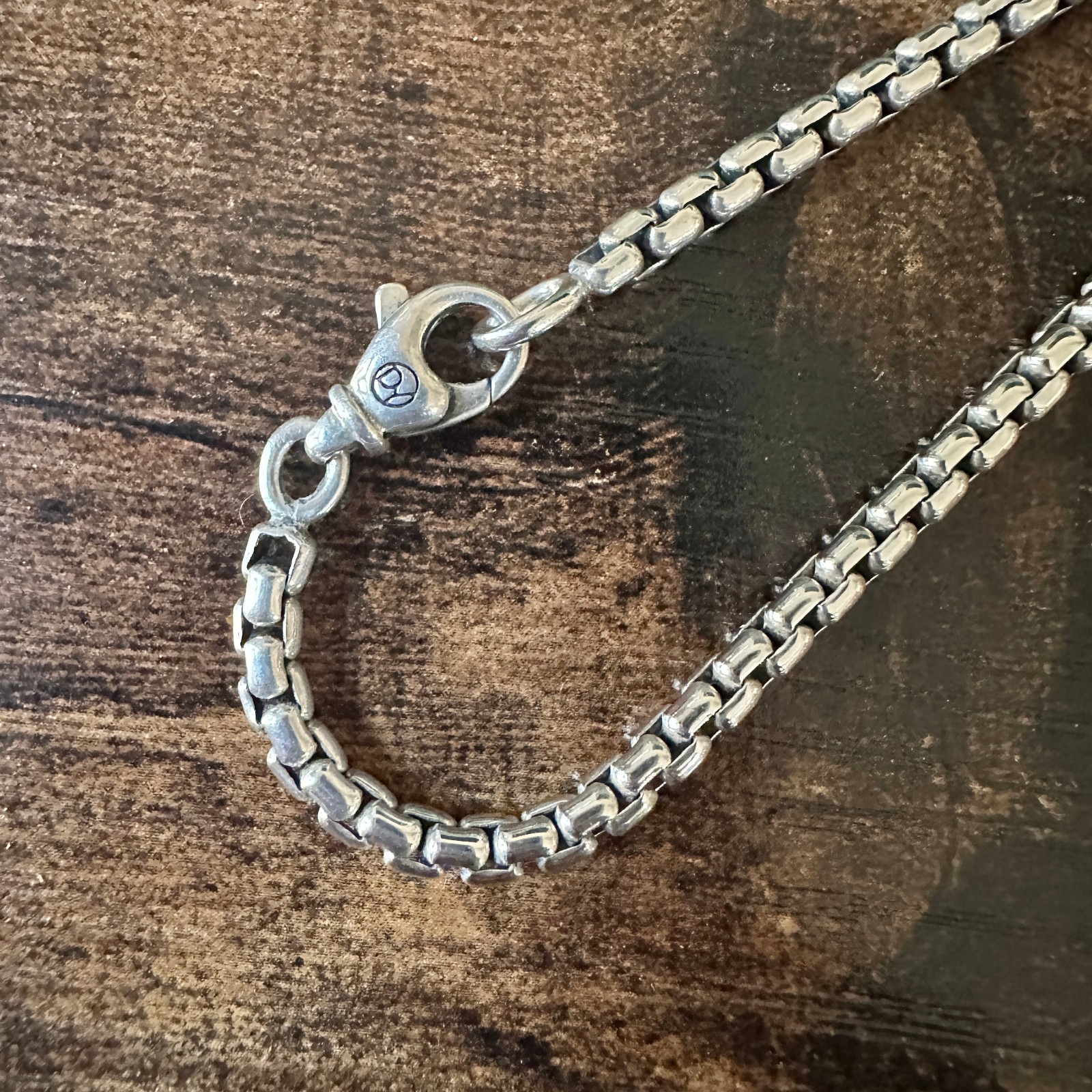 David Yurman Medium Box Chain Necklace – 3.6mm – 22″ – FREE SHIPPING