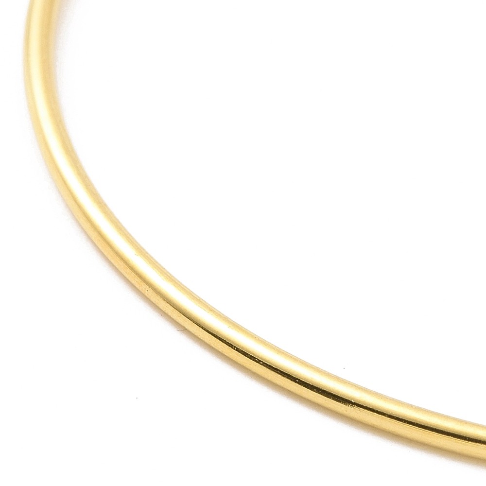 Bangle Stainless Steel Gold Silver Beaded Women Fashion Jewelry Gift T95