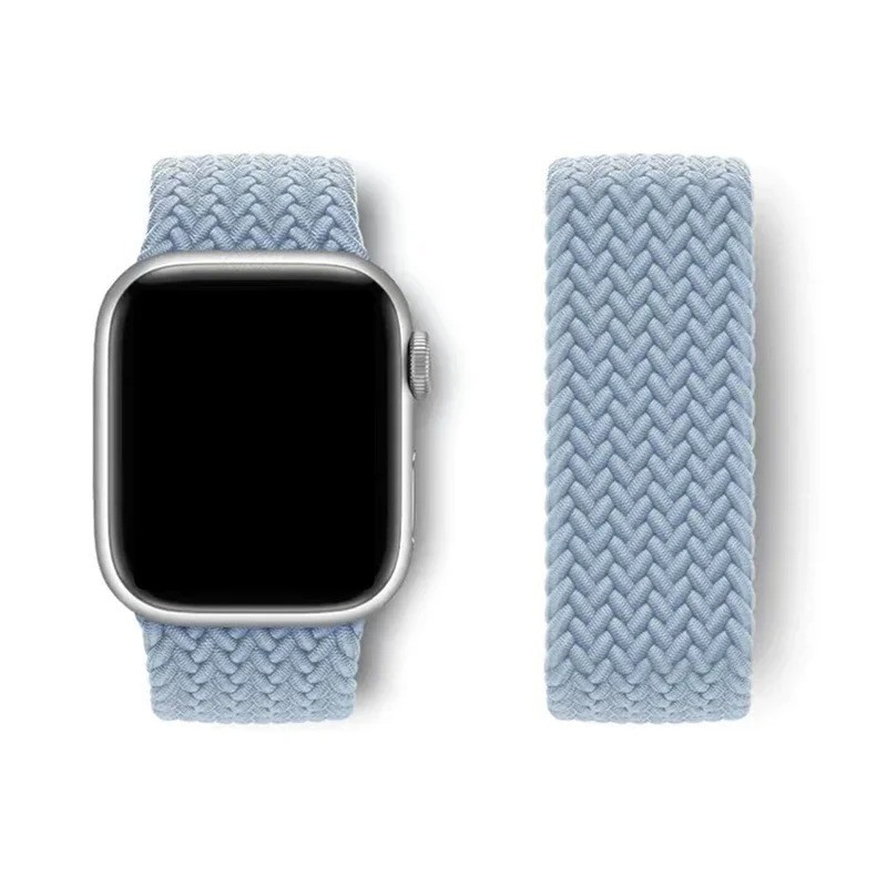 Braided Solo Loop Band Strap for Apple Watch 9 8 7 6 5 4 SE 40 44 41 45mm