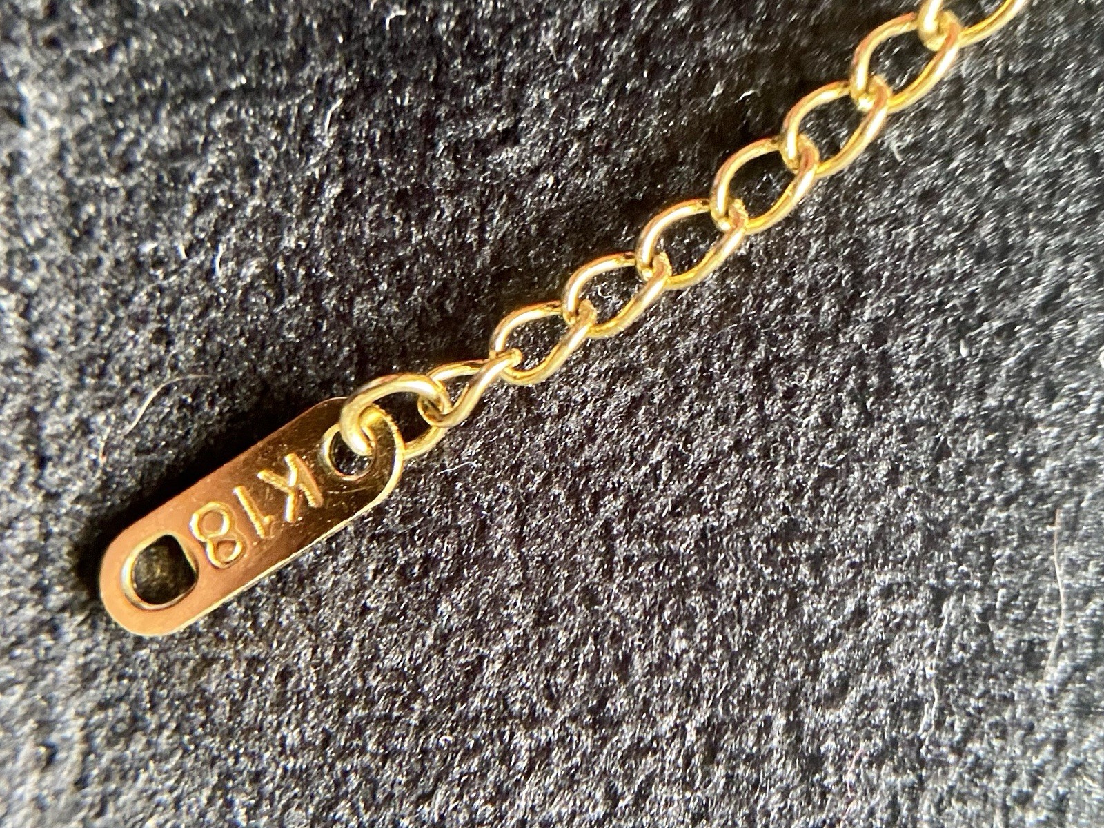 18K Solid Gold Herringbone Chain Necklace 10” 4mm Lobster Clasp