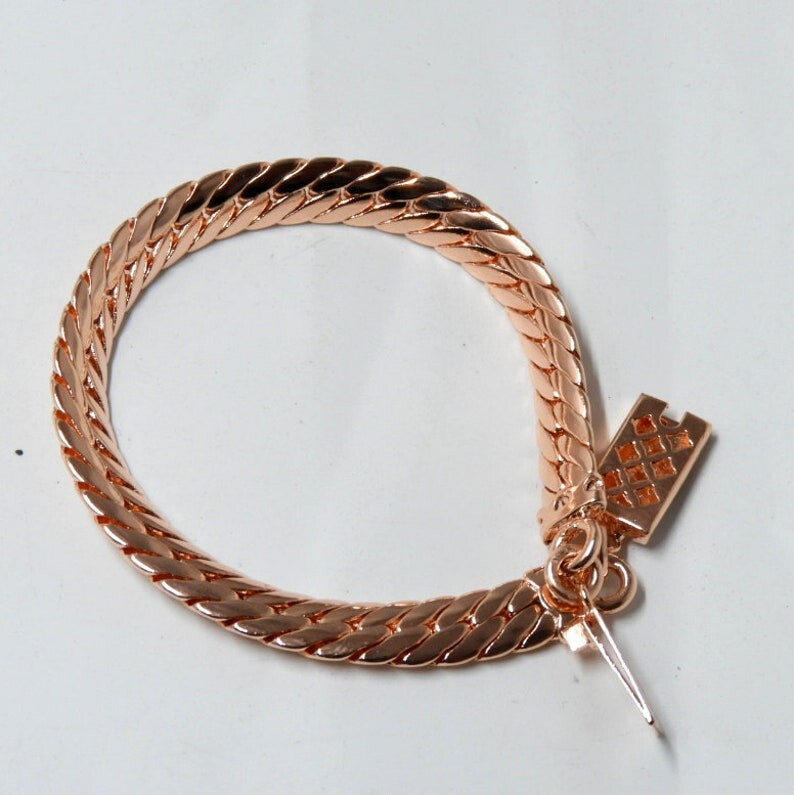 Pure Copper Snake Chain Bracelet Copper Arthritis Pain Relief Biker Bracelet