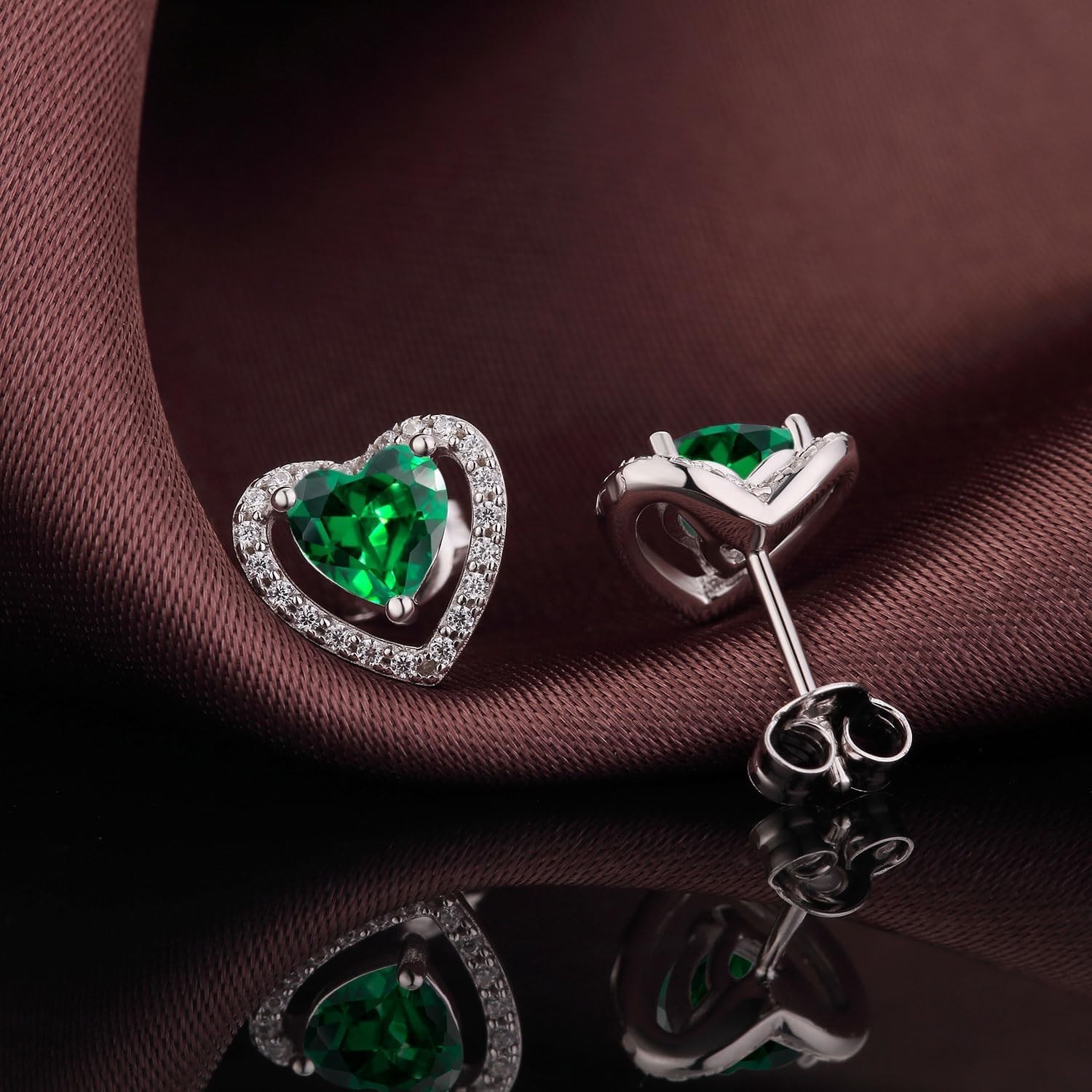 Versatile CZ Studs for All Occasions, White Gold Plated