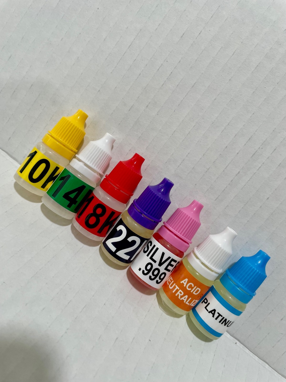 Gold Silver Platinum Testing Kit – Test 10k 14k 18k 22k-24k .999 .925 Sterling
