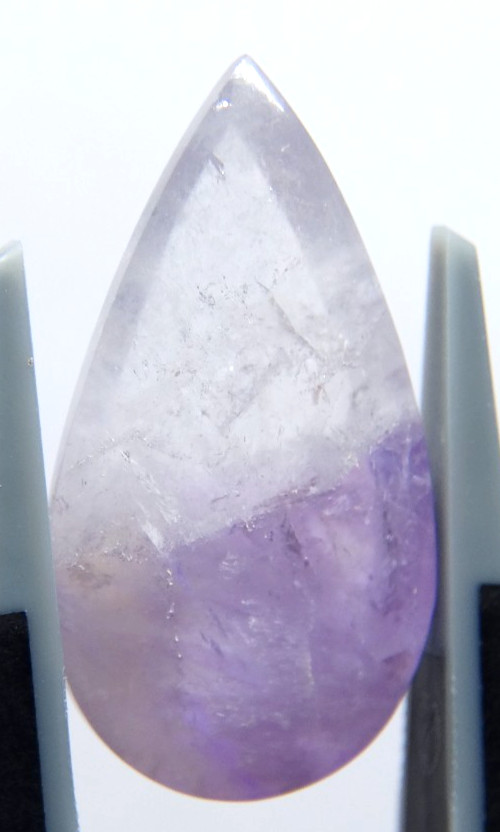 IP25 Super Seven melody stone ametist bicolor 9.90Bct 13x23x5mm pear shape