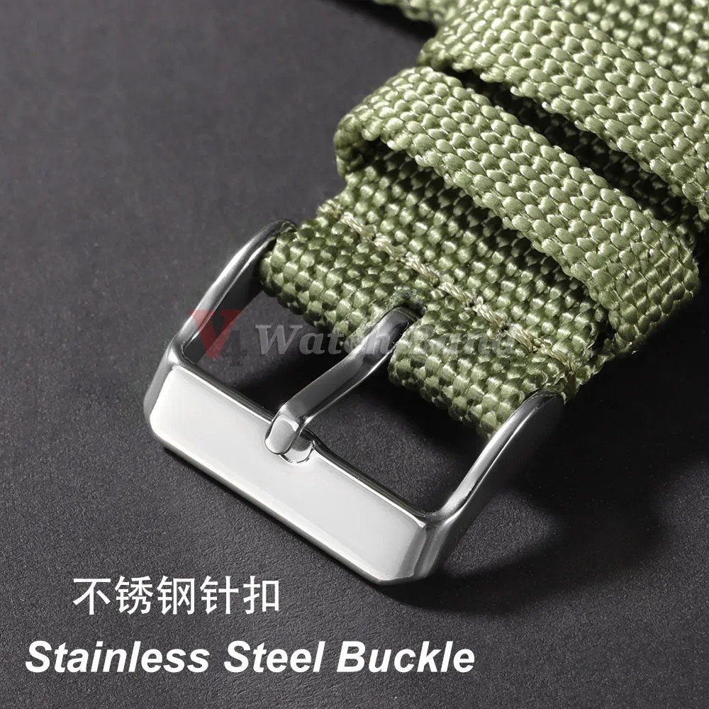 Canvas Quick Release Watch Strap 18,20,22,24mm Military Fabric Band Men Women