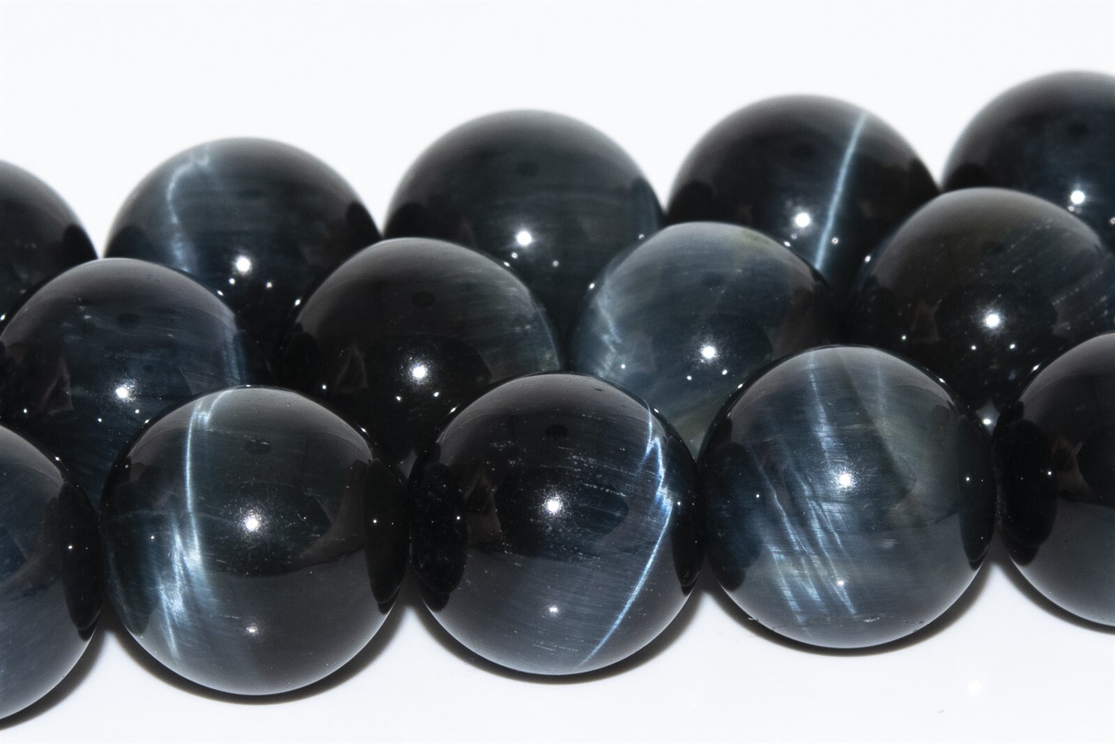Natural Hawk Eye Blue Tiger Eye Grade AA Round Loose Bead 6/8-9/10/11-12/14MM