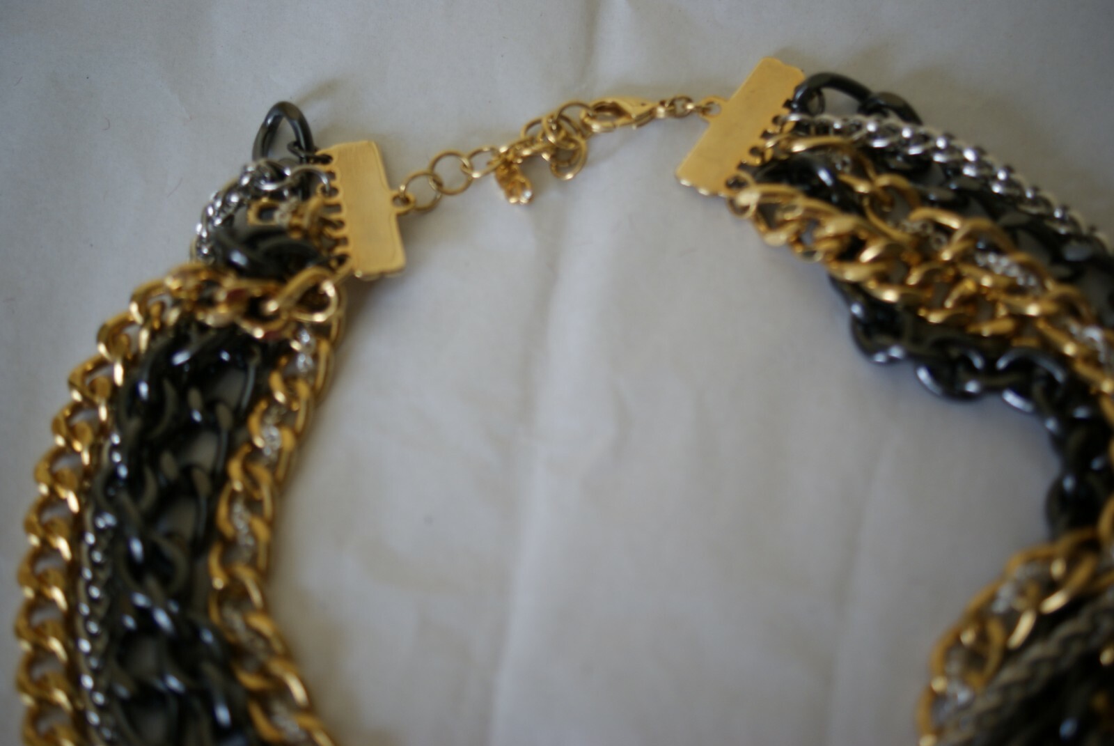 ABS by Allen Schwartz 5 Rows Chain Necklace
