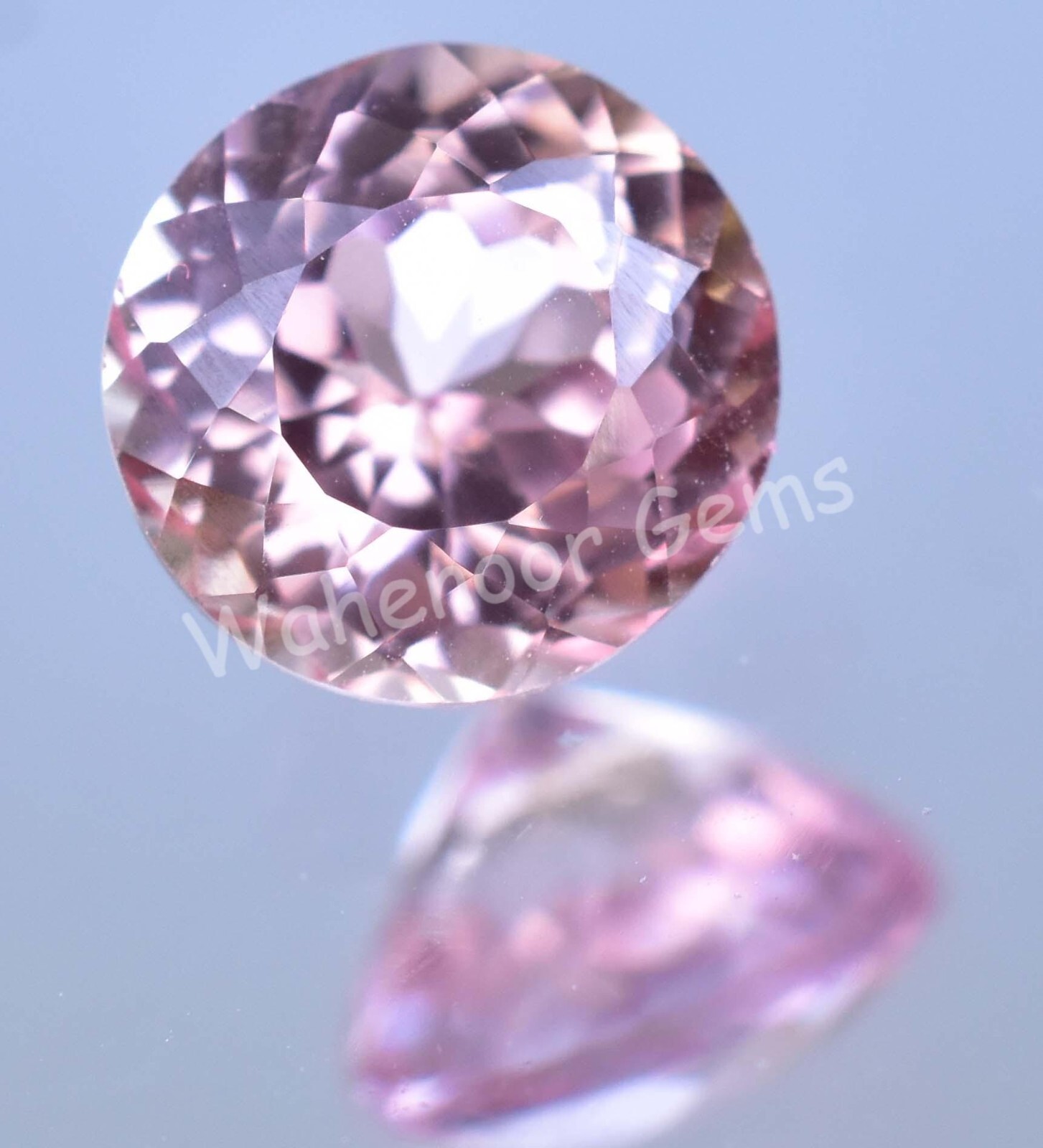 Natural Poudretteite Pinkish Round 3.20 Ct FLAWLESS Certified Loose Gemstone
