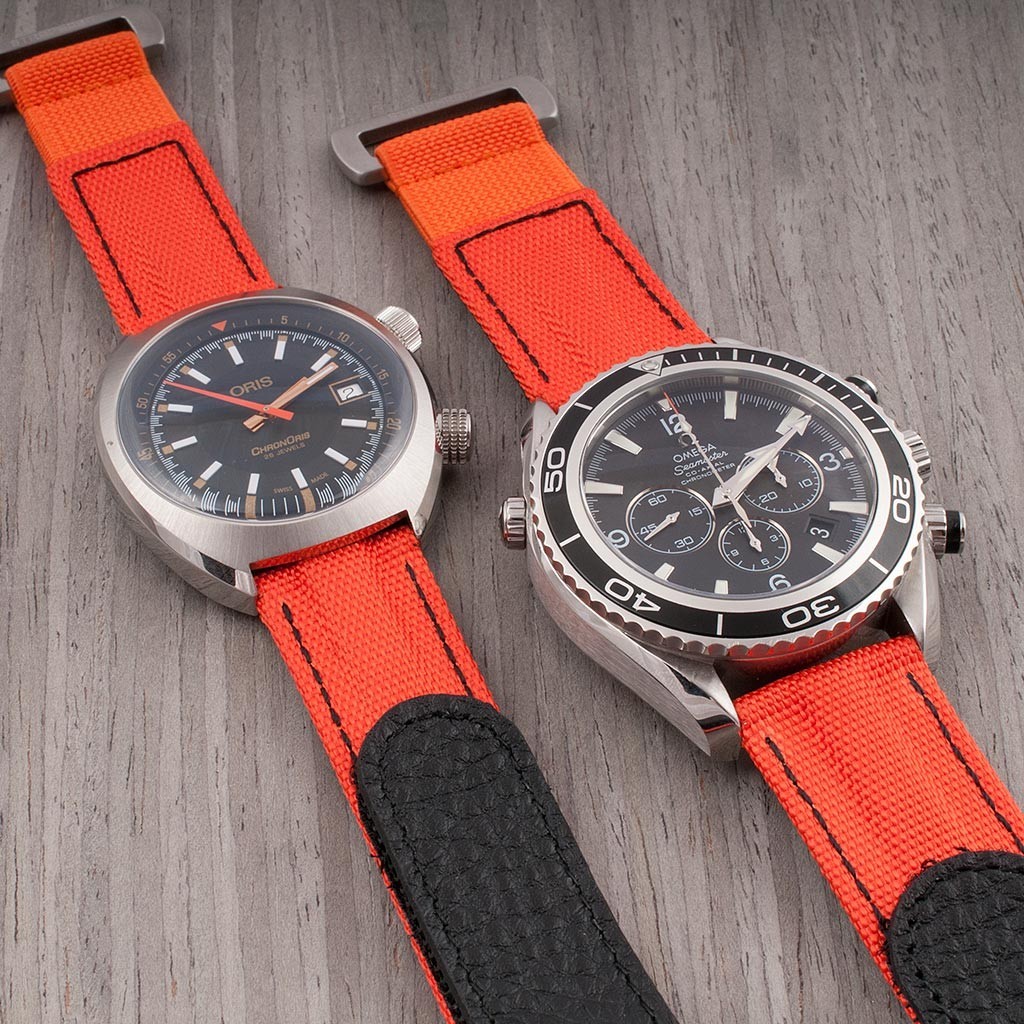 Hook and Loop Elastic Parachute Watch Strap Band Nylon Replacement Seiko Citizen