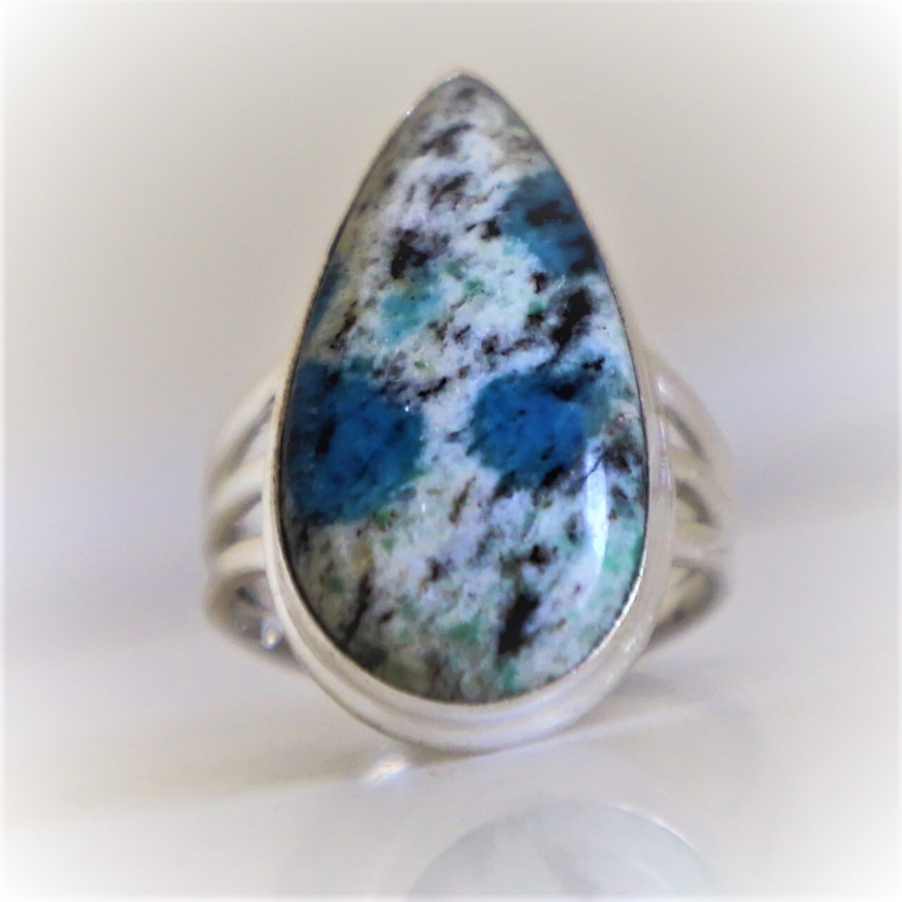 K2 RARE JASPER NATURAL GEMSTONE 925 SOLID STERLING SILVER HANDMADE JEWELRY RING