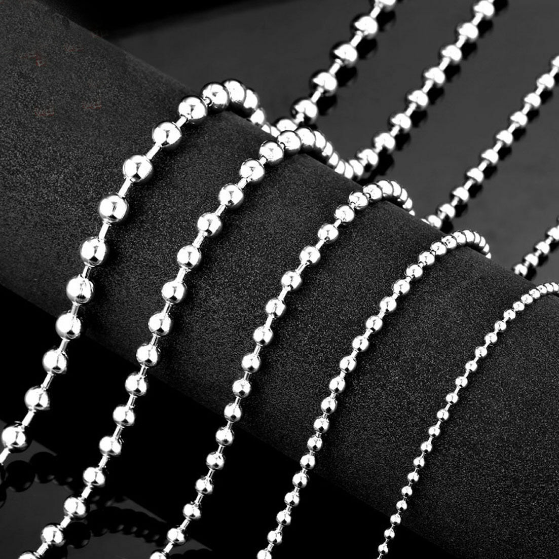 Hotsale Wholesale In Bulk Stainless Steel Lot DIY Ball Chain Necklace 16″-36″