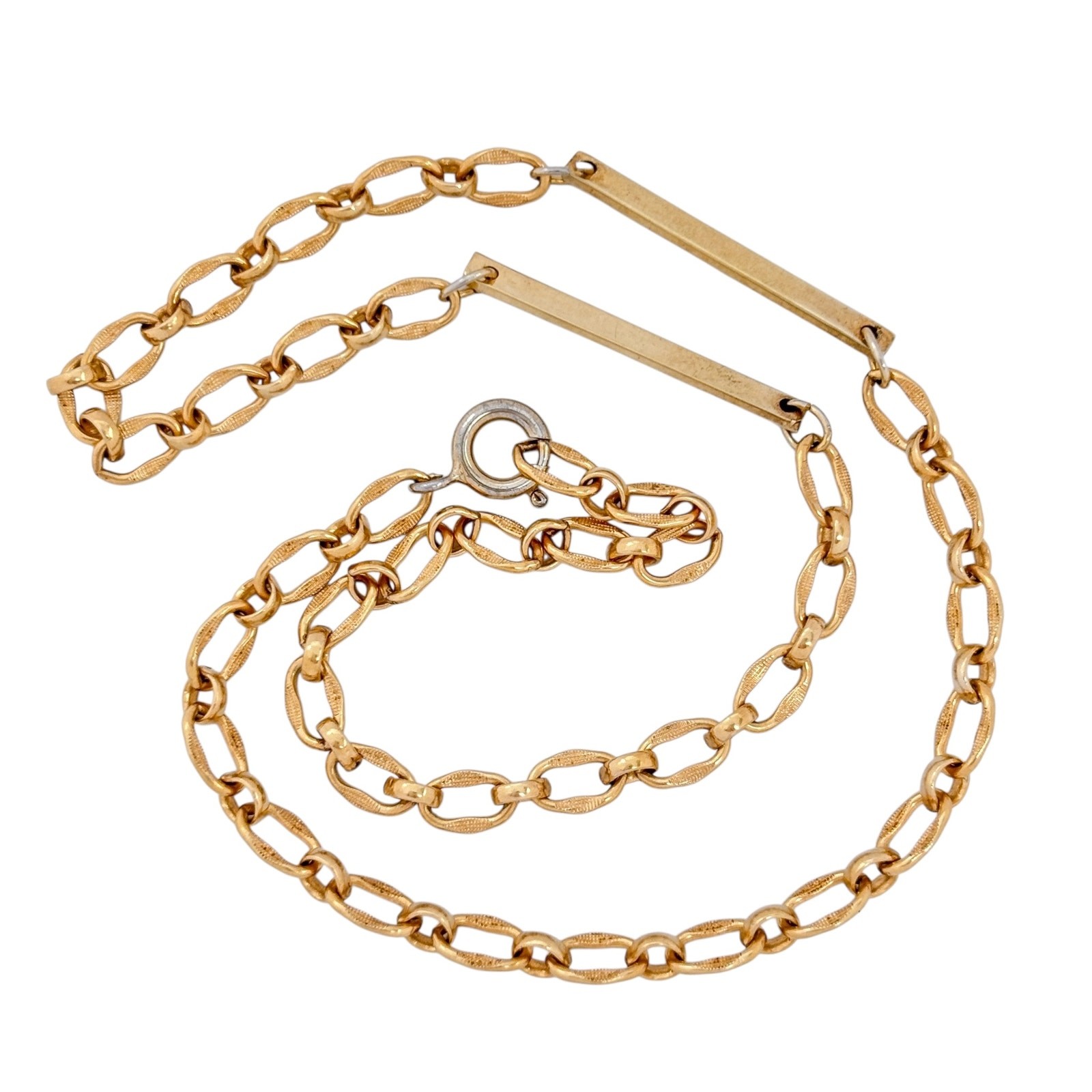 Vintage 12K Gold Filled 1/20 4.2mm Chain Necklace 14.25″