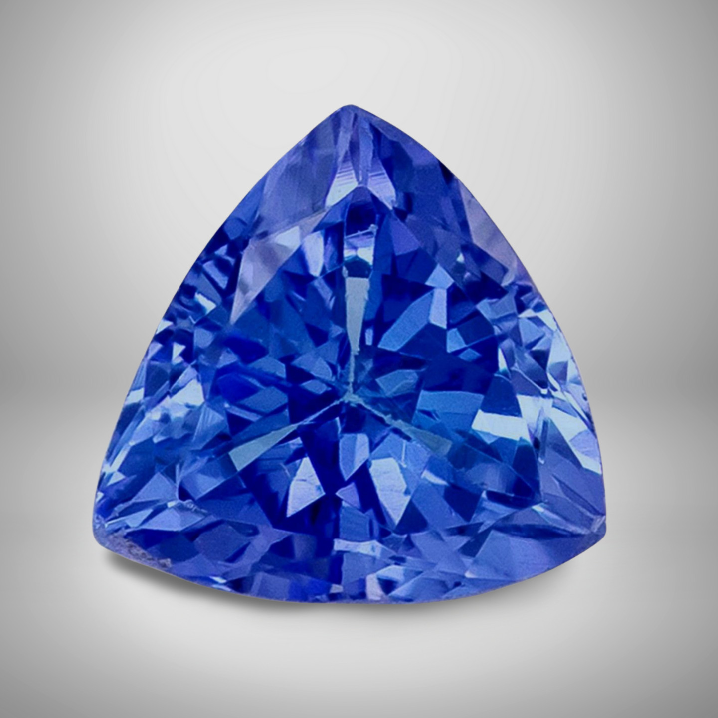 Tanzanite Trillion Cut Gemstone 0.61 Cts – 6 mm Vivid Loose Gem #