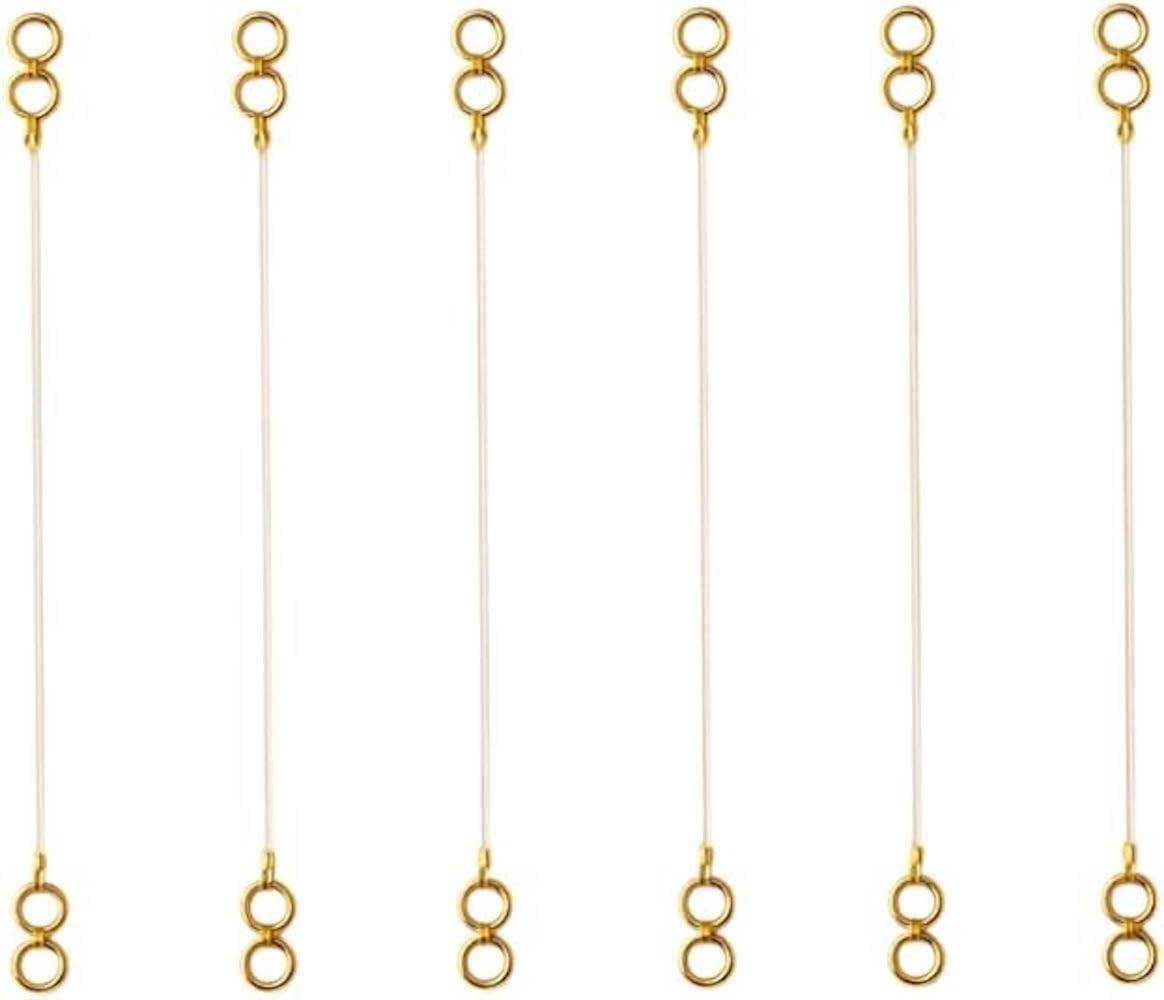 Gold Plated Stretchable Ear Chains for Earring Support | Transparent, Adjusta…