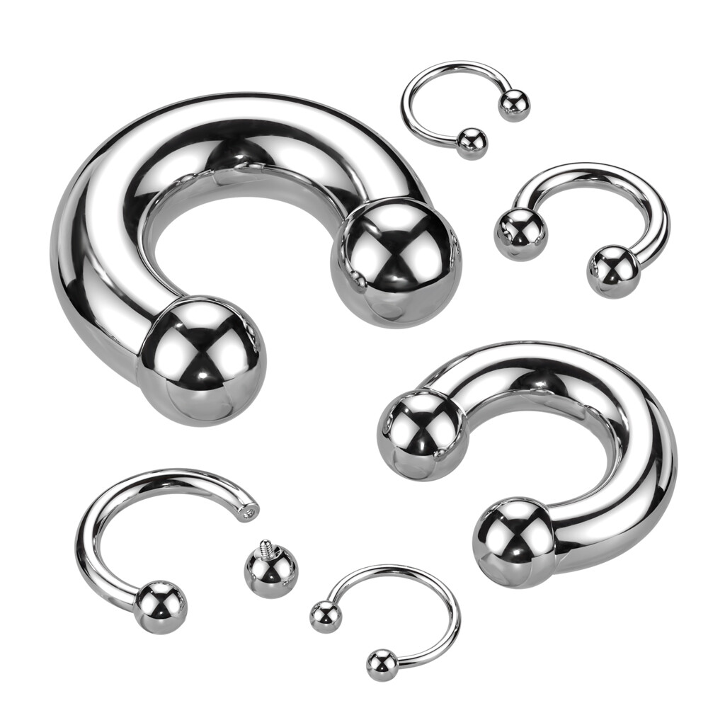 1 Pc Implant Grade Titanium Internally Threaded Horseshoe