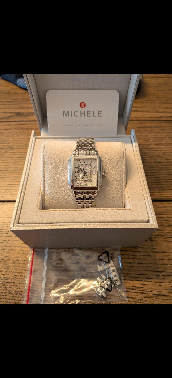 MICHELE Deco Madison 33mm Case Stainless Steel Silver for Women MWW06T000147