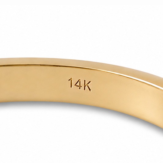 Solid 14K Yellow Gold Hammered Ring 2mm Size 1–15 Thin Gold Ring Midi Stack Band
