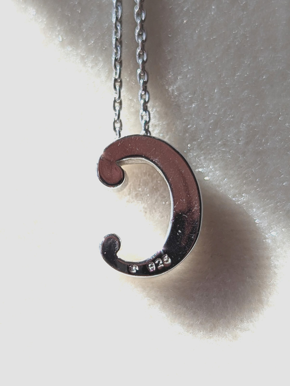 Kay Jewelers “C” Initial Silver 925 Necklace 18 inch-Box