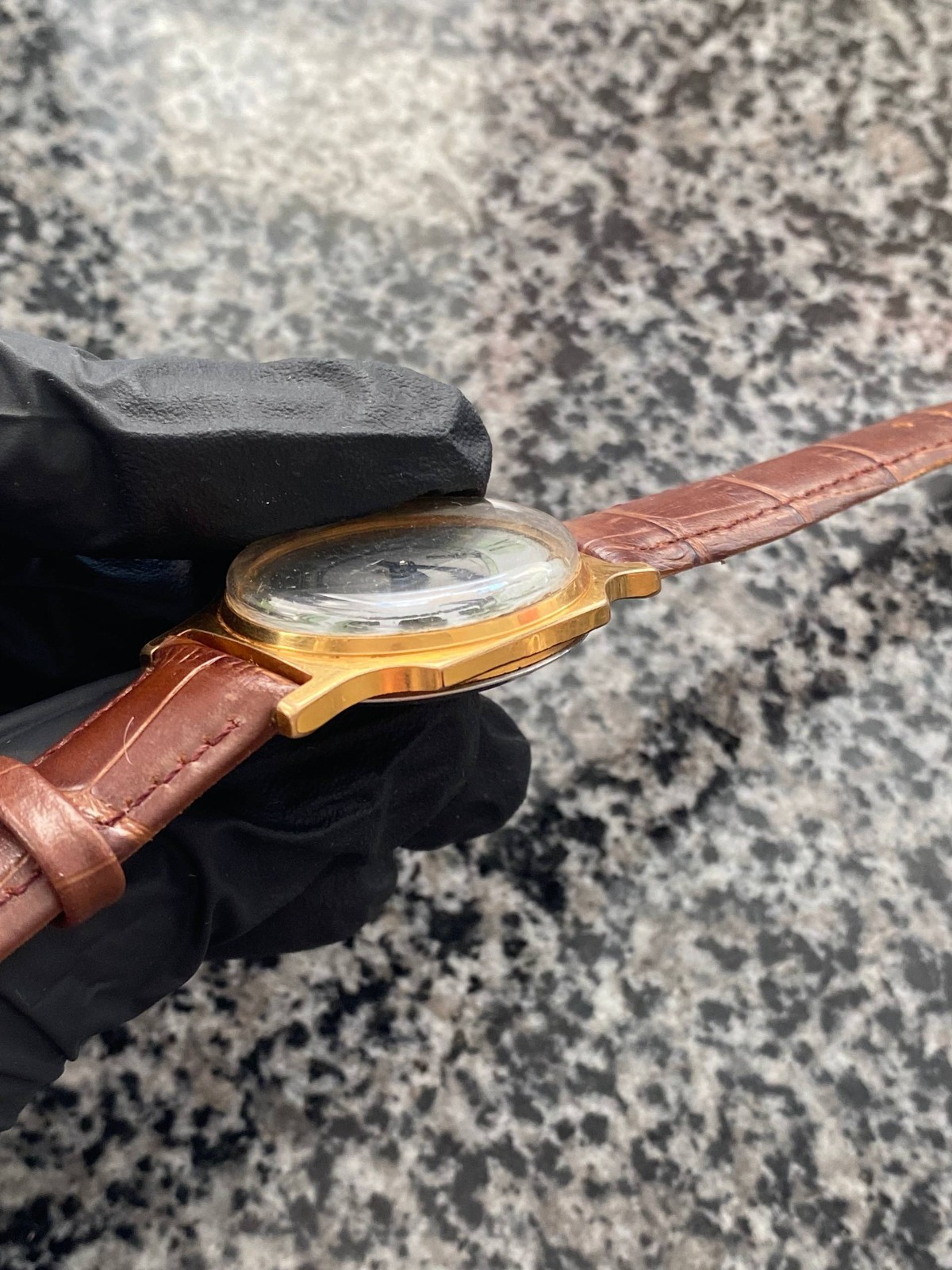 Vintage Pobeda Watch Soviet mechanical USSR Wristwach Rare Gold Plated AU