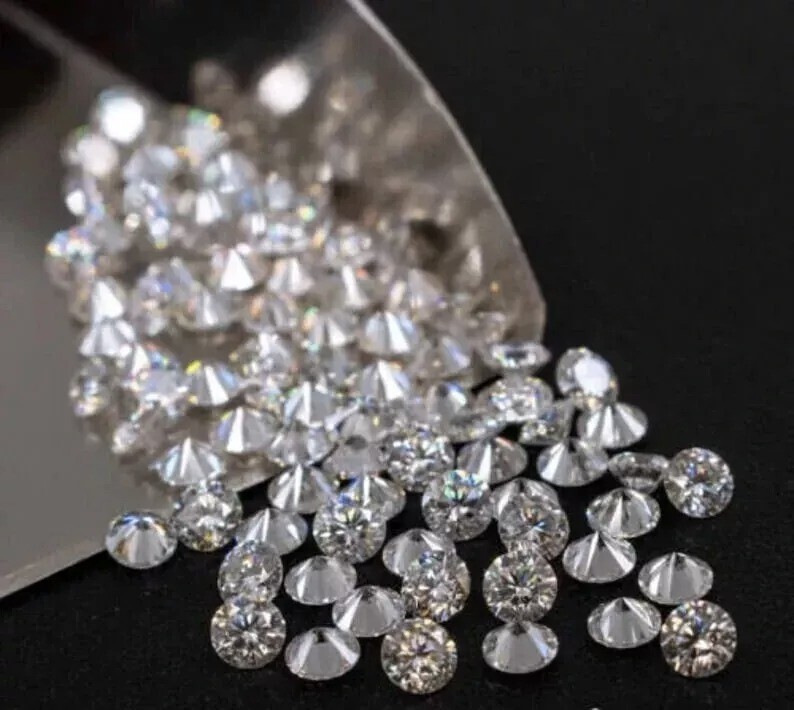100 PCS Loose Lab Grown CVD Diamond 3.00 MM Round D Color, IF CLARITY Certified