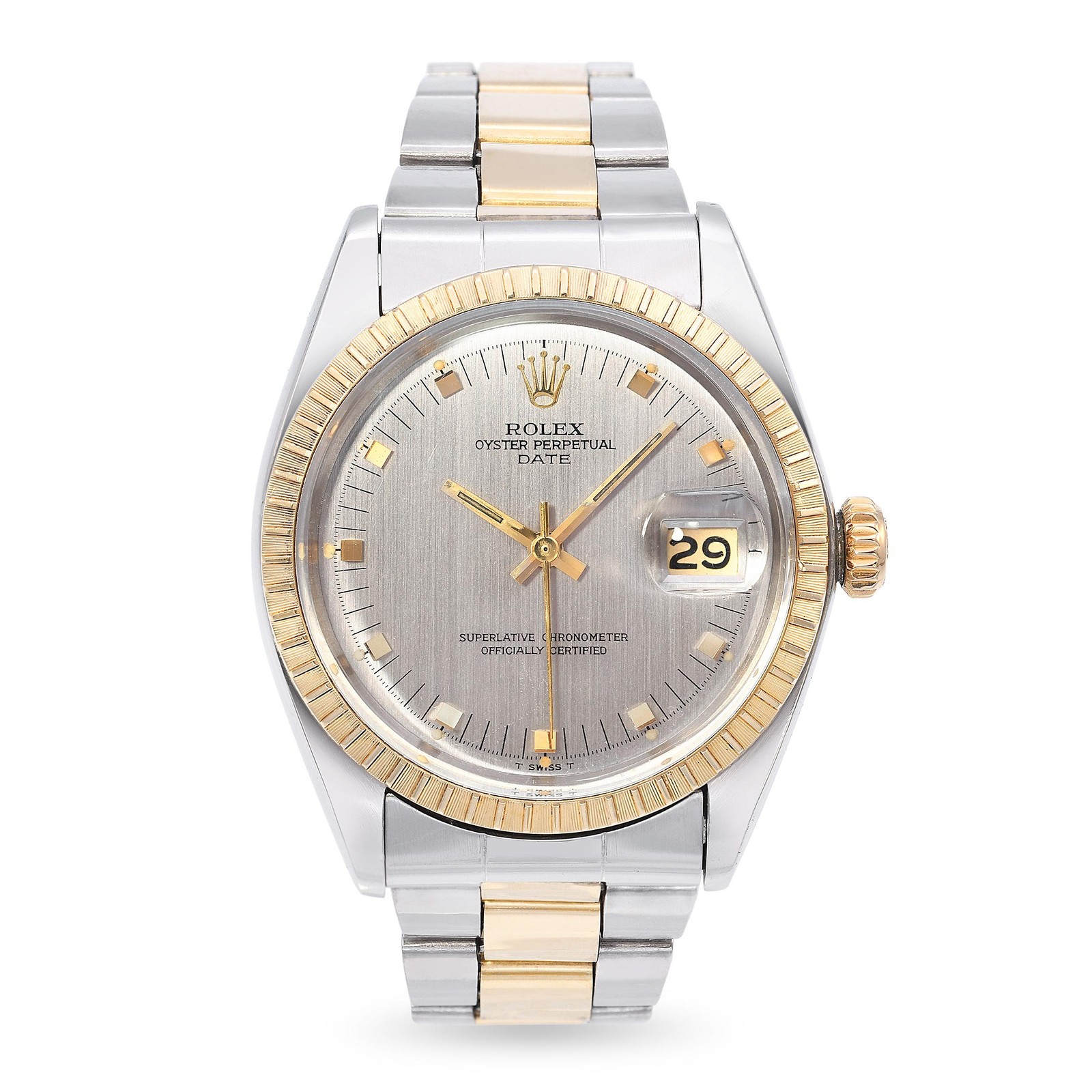 Rolex Oyster Perpetual Date Two-Tone Stainless Automatic Men’s Watch Ref 1505