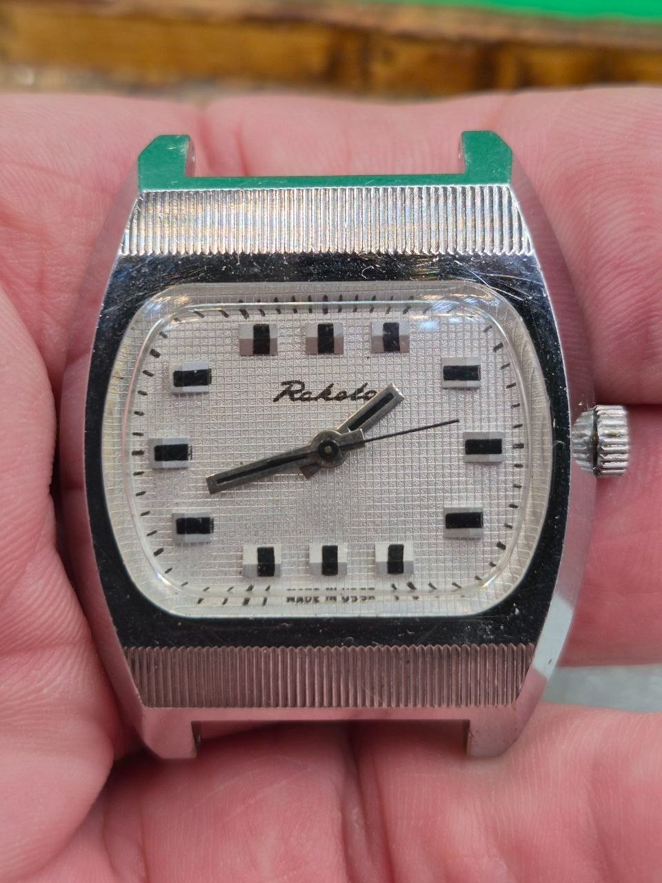 Vintage Soviet mechanical wristwatch RAKETA