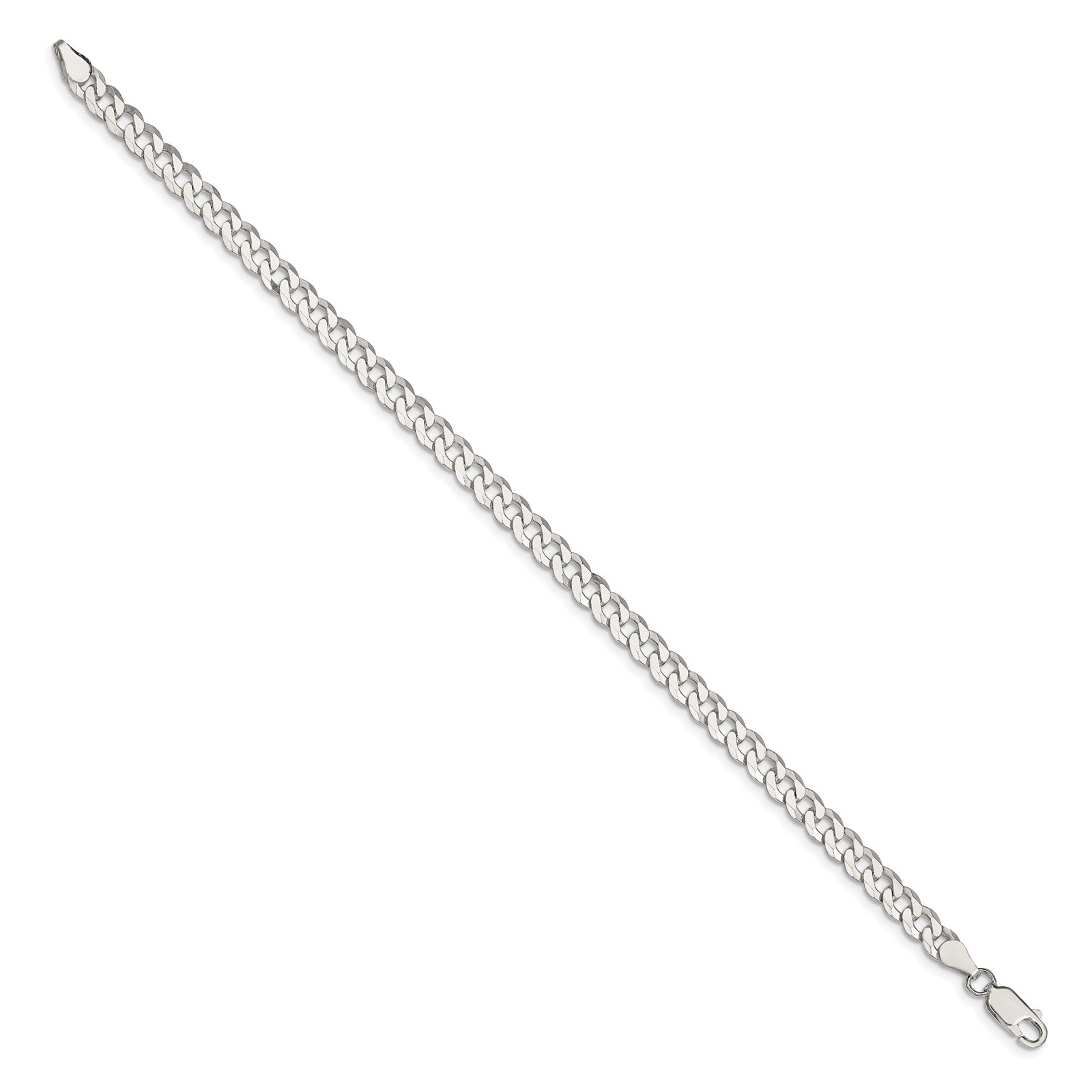 925 Sterling Silver 2.3-14mm Curb Chain Necklace 7-30 Inch Mens Womens