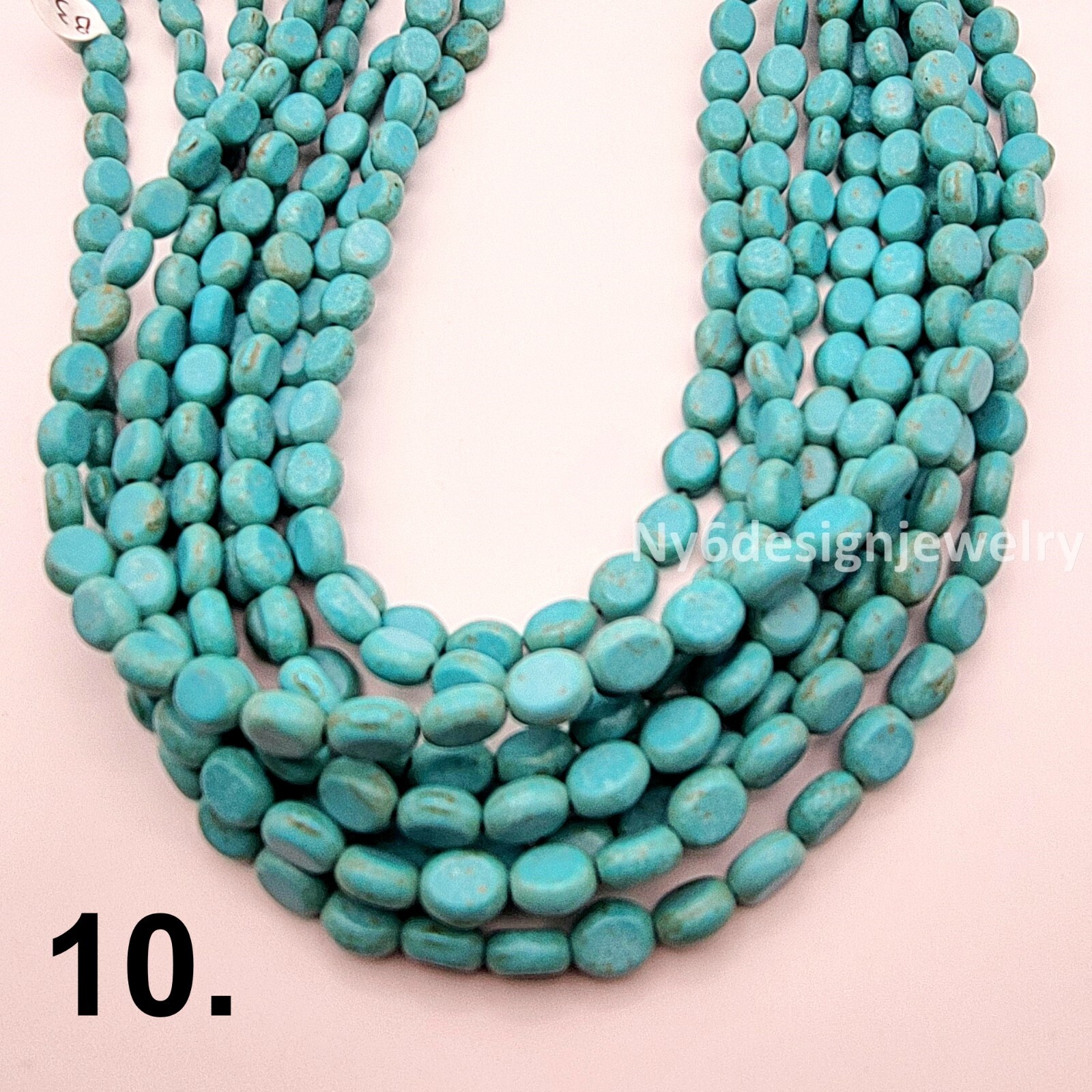 Multi Color Oval Bead AA Natural Gemstone Howlite Magnesite Turquoise Spacer 15″