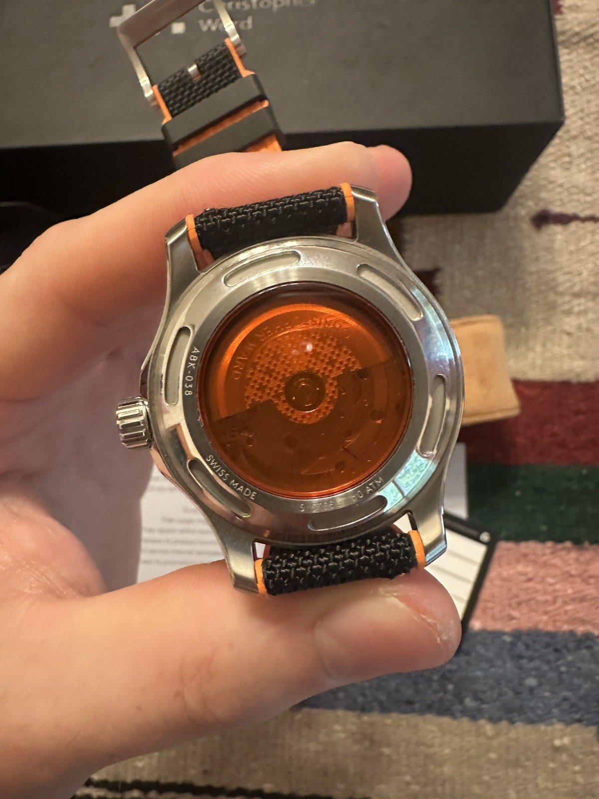 Christopher Ward C60 Trident Mk3 Pro 600 40mm Orange Sapphire (01/2023)