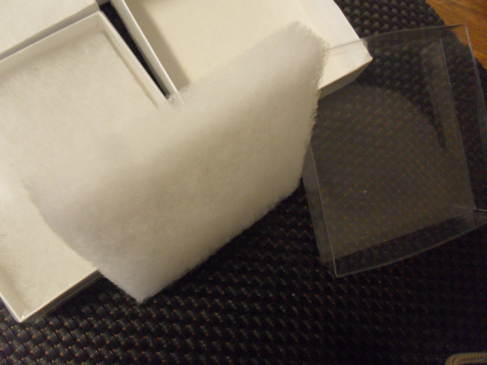 Jewelry Boxes White Cotton Inserts 4 boxes