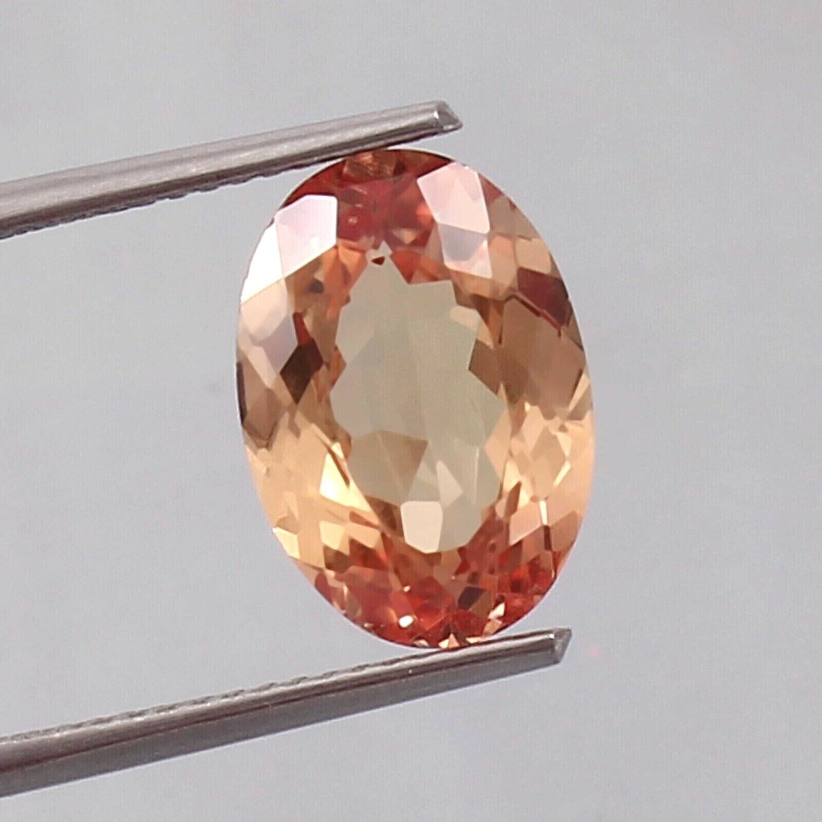 Natural Flawless 6.0ct Ceylon Padparadscha Sapphire Oval Cut Loose Gemstone Gift