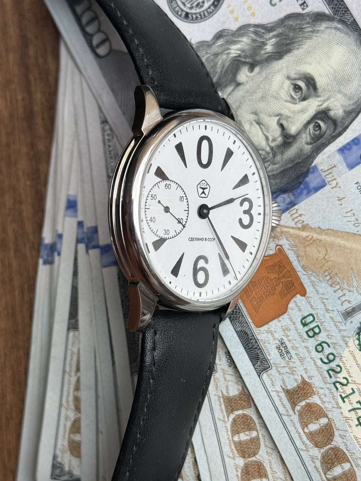 Vintage Molniya Watch Mechanical Raketa Big Zero Wrist Russian Star USSR Rare