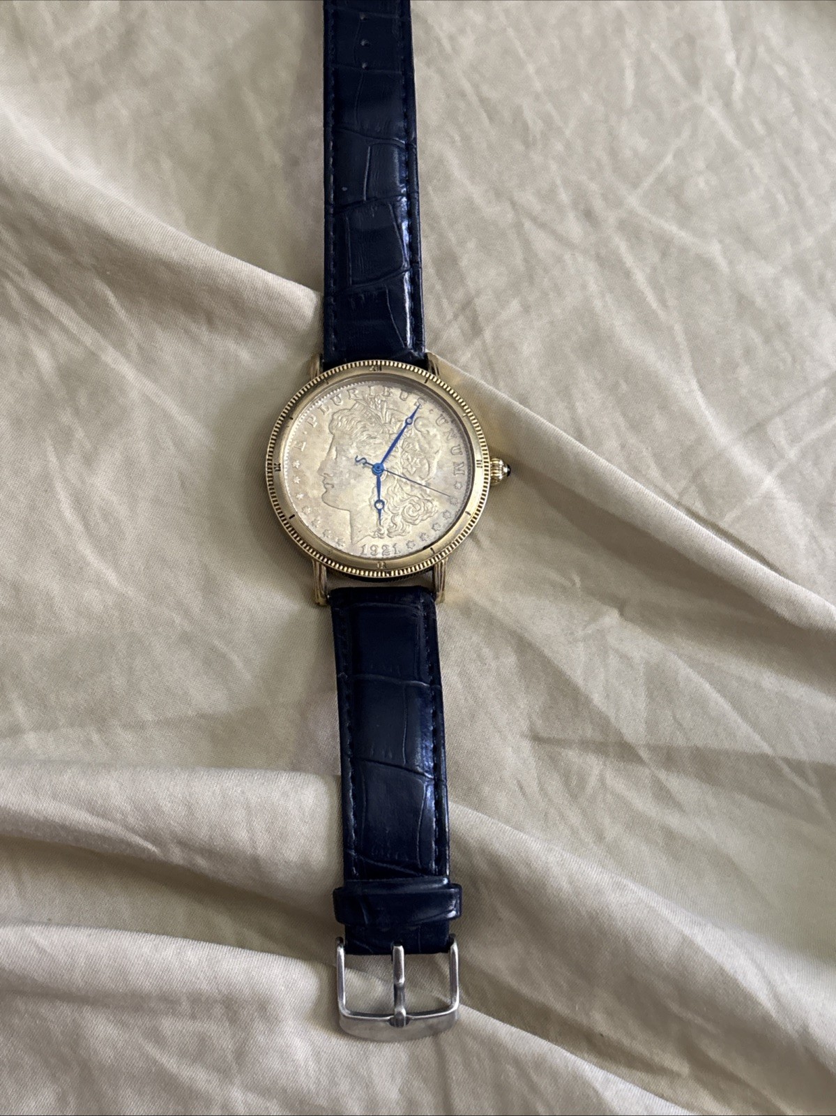 Stauer Morgan Silver Dollar Men’s Watch Rare For Collectors