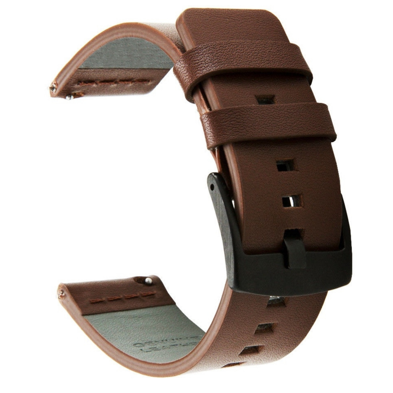 Genuine Leather Watch Band Quick Release Strap For Fitbit Versa / Versa 2