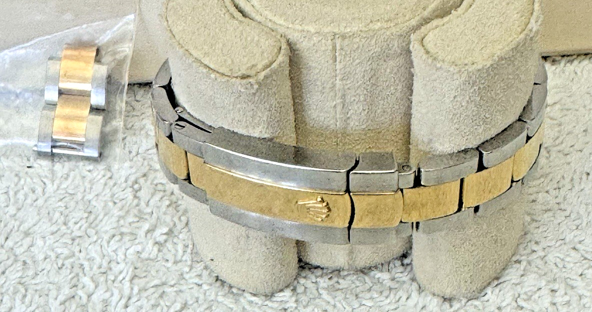 ROLEX 2 TONE 31MM OYSTER PERPETUAL DATEJUST FULL SET REF: 178243- 103 GRAMS