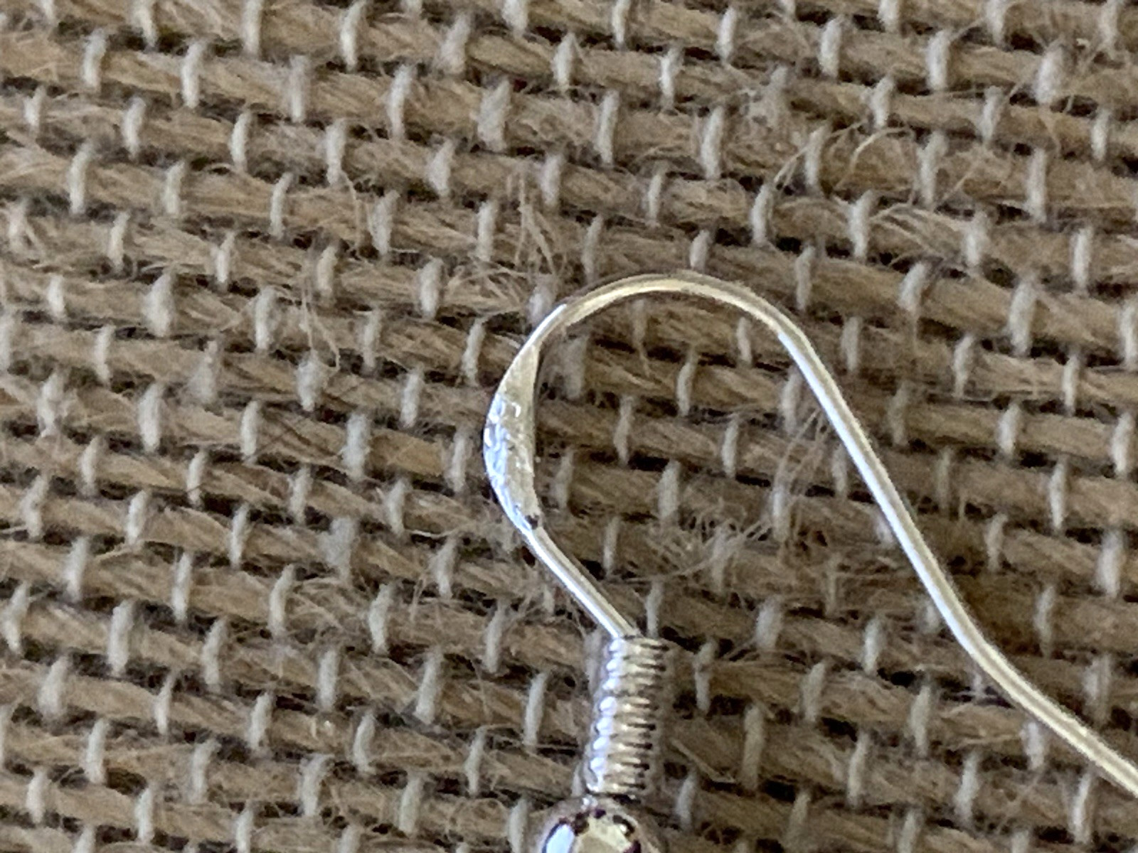 NEW ITEM *LG. HANDCRAFTED ENGRAVED SILVER HILL TRIBE EARRINGS .925 EAR WIRES#20