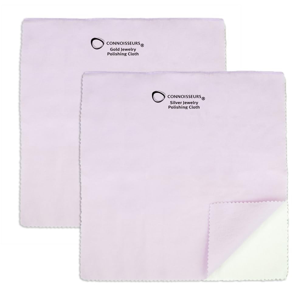 Extra Large Polishing Cloth Bundle for Silver & Gold Jewelry – 2 Pack, 14×14″ –