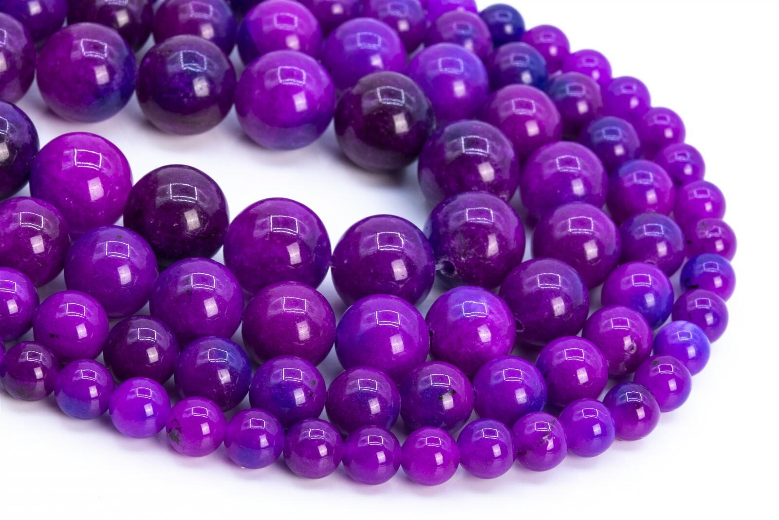 Jade Beads Sugilite Purple Color Round Loose Beads 6/8/10/12MM