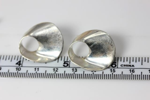 Two Pair Vintage Sterling Silver Earrings the Spirals are Taxco TC-287 – 2342