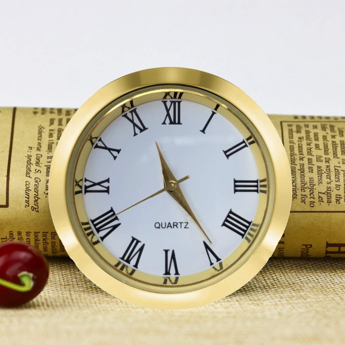 HILLHOME Mini Clock Insert 1-1/2 Inch (37 1 7/16 inch/37mm, 1 Inch/37mm
