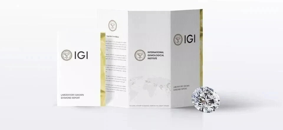IGI 2 CT Pear VS1 Lab Grown Diamond Women Wedding Band Gift Ring 14k White Gold