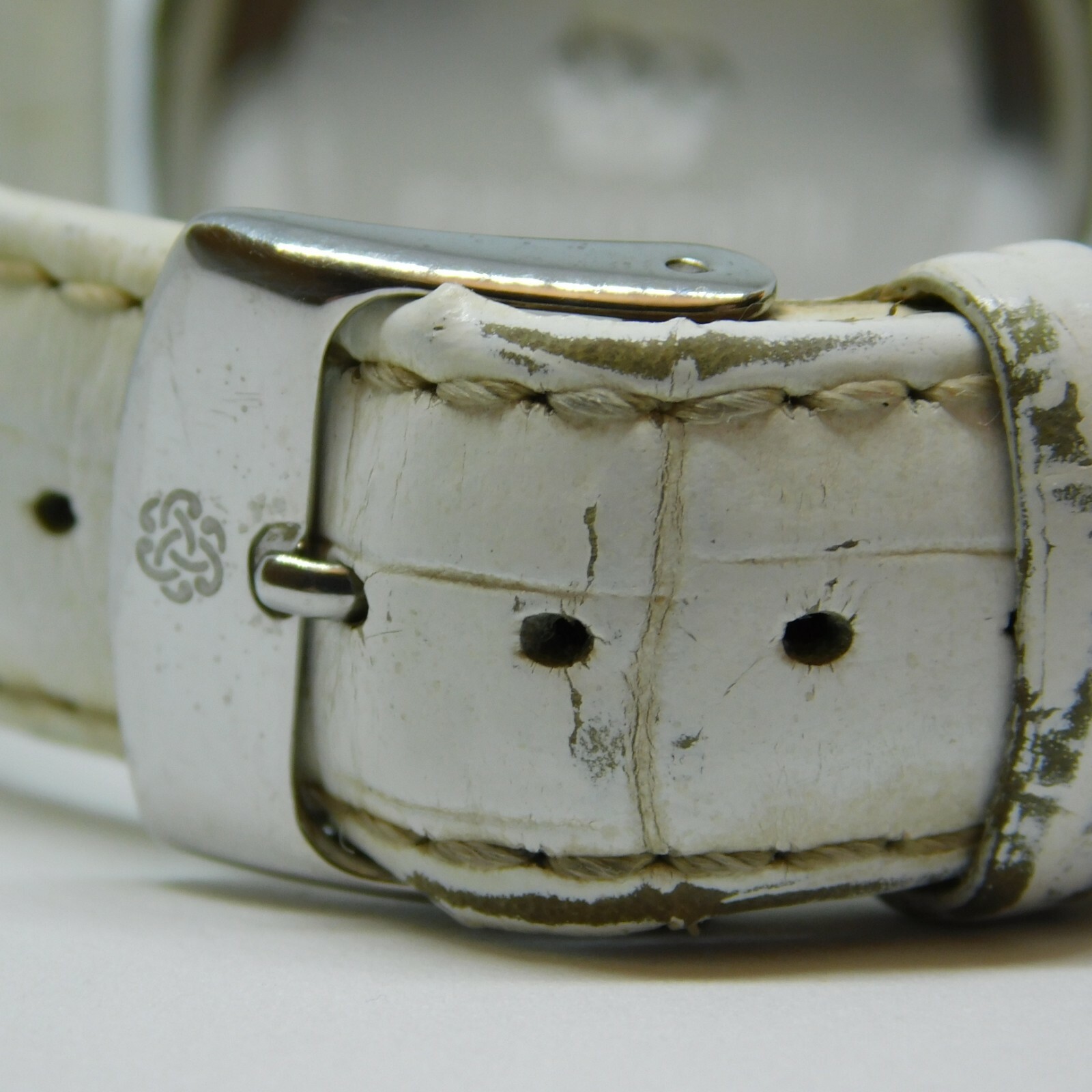 Pastorelli Silver Tone Genuine Leather Quartz Analog Women’s Watch New Battery