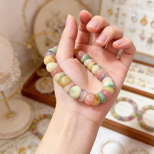 Fidget Bracelet Natural Bodhi Seeds Beaded Bracelets Zen Fidget Stretch Bracelet