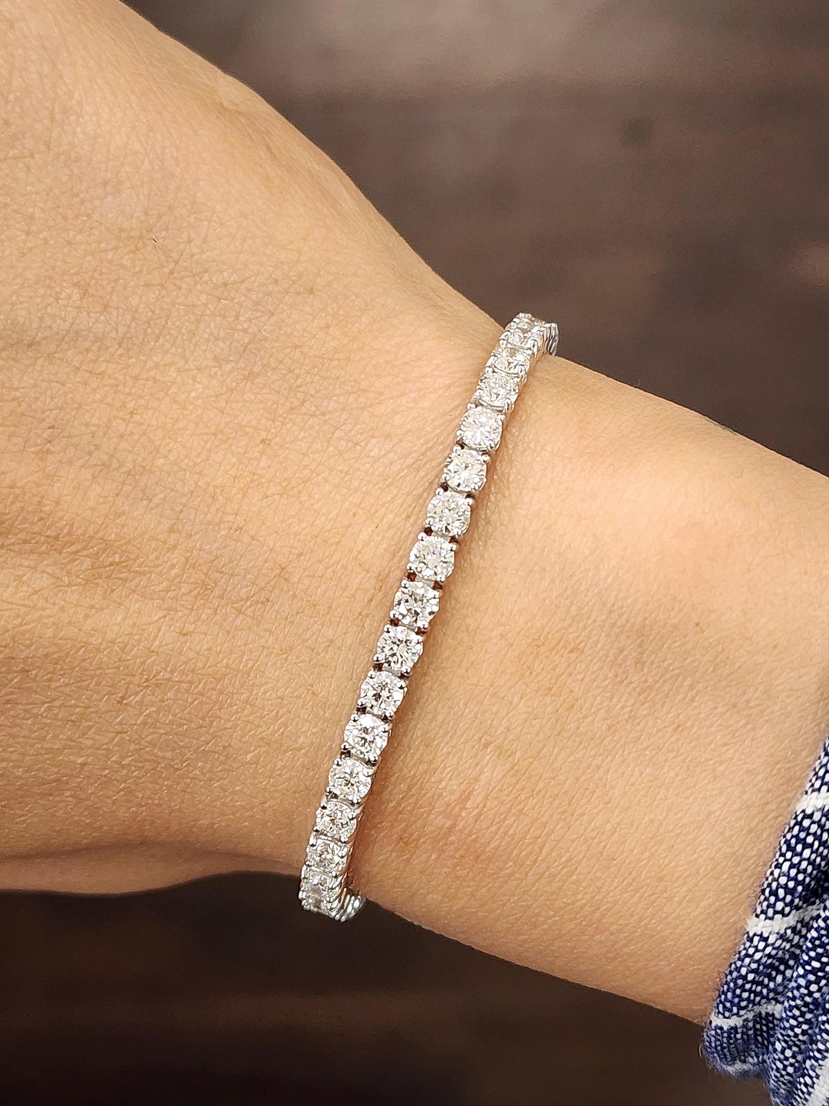 7.42 ct Diamond Tennis Bracelet