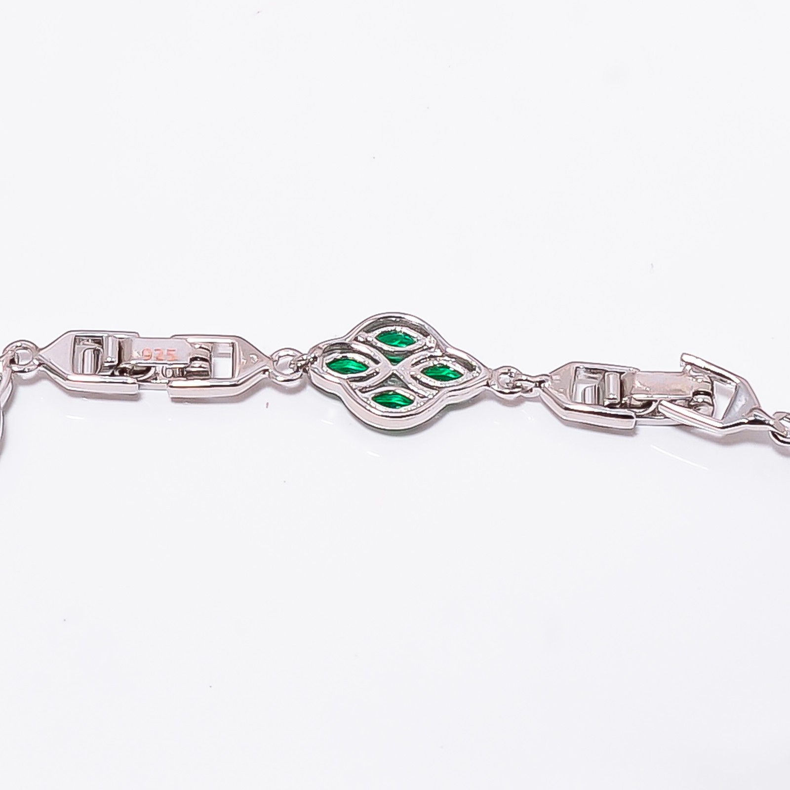 Chrome Diopside 925 Sterling Silver Adjustable Bracelet 7-8″ B130128