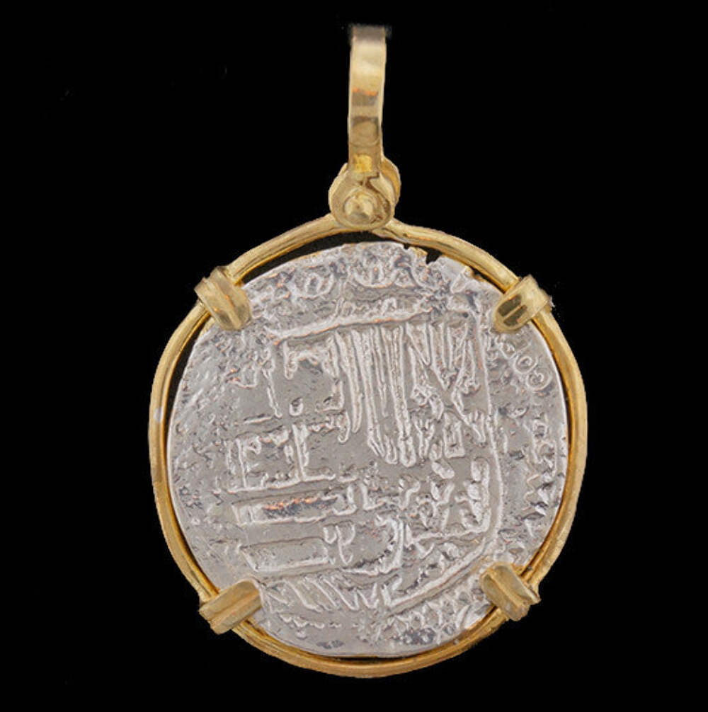 Atocha Sunken Treasure Jewelry – 2 Reale Silver Coin Pendant