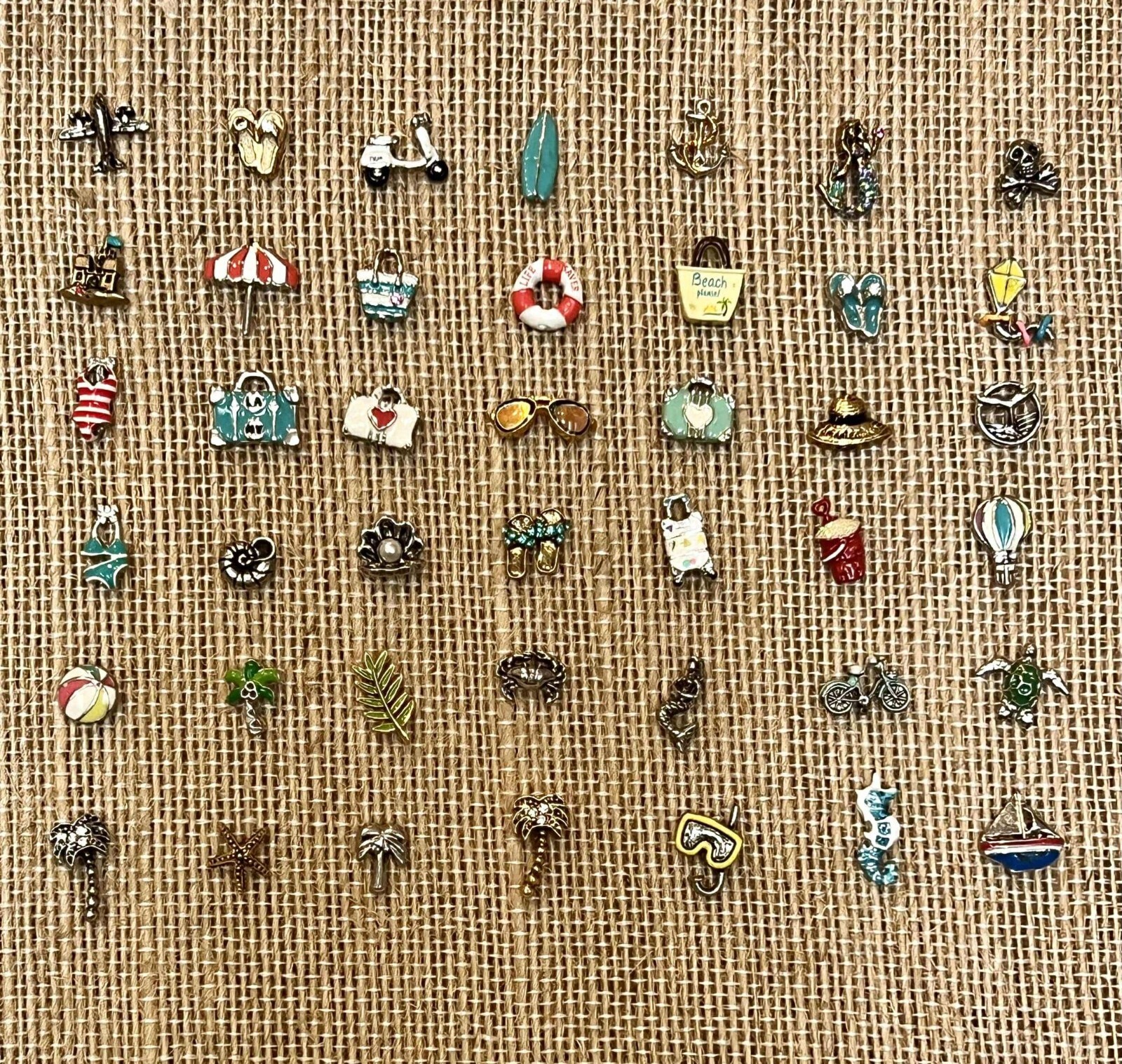 Origami Owl Charms Beach Summer Vacation Summer Ocean Travel NEW