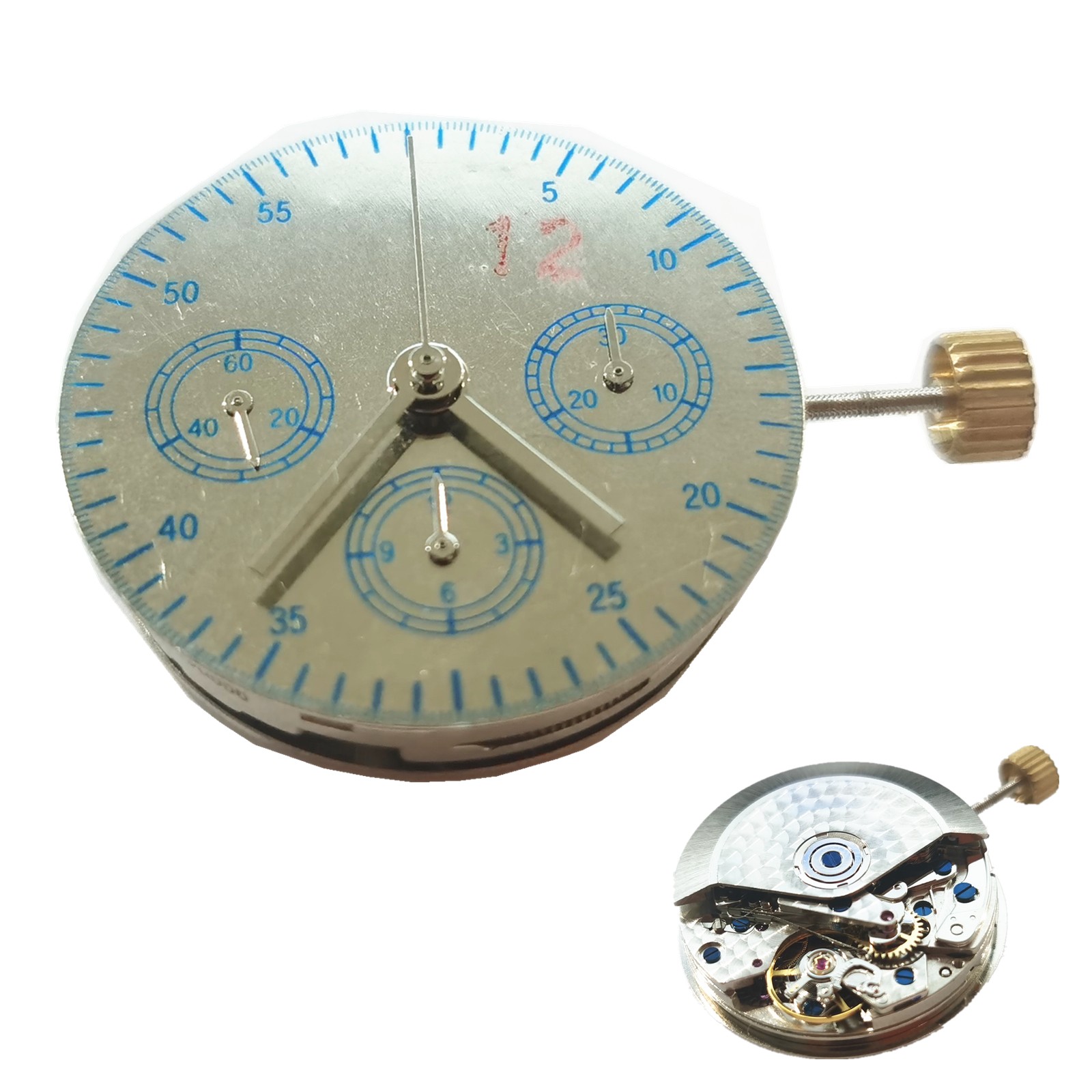 28,800bph 30mm Chronograph Automatic Mechanical Watch Movement for ETA 7753 7750